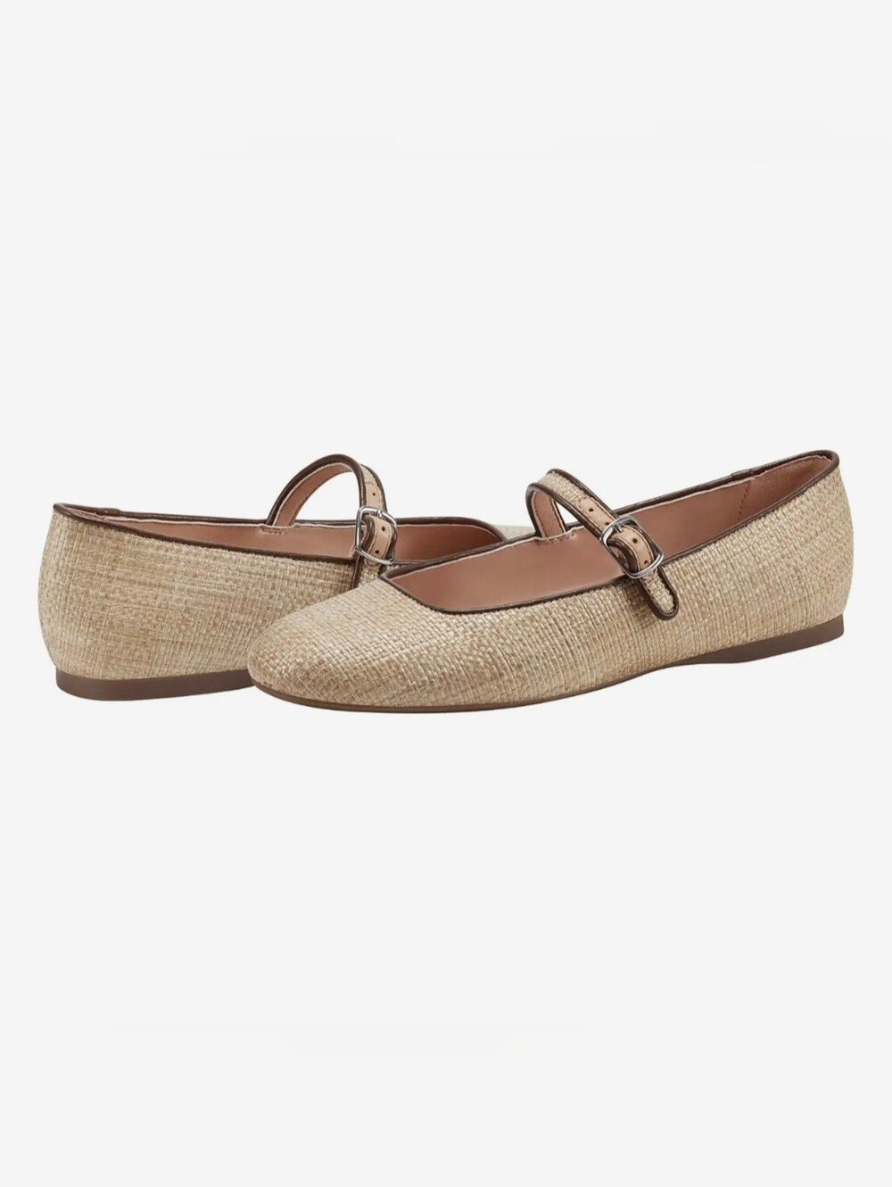 Bandolino Philly Raffia Mary Jane Flats NWOT